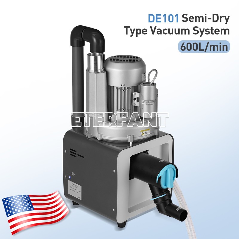 Dental Electric Suction Machine Vacuum System DE101 600L/min Semi-Dry Type