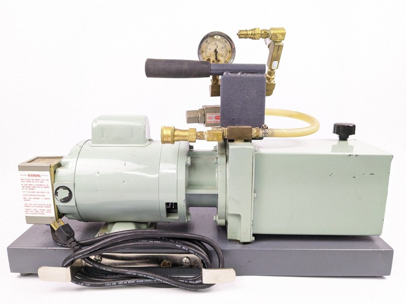 Hampden Engineering H-MRS-0 Laboratory Vacuum Pump System w/ Gauge & Valve gallery
