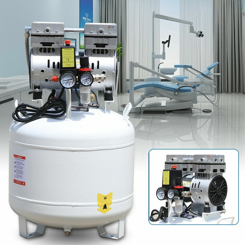 40L Portable Dental Air Compressor Oil Free Silent Air Pump 115 PSI gallery