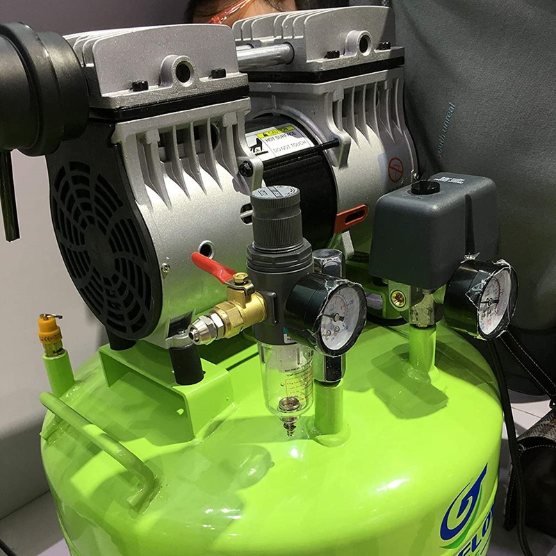 600W Portable Oil Free Dental Air Compressor with 24L Tank for One Chair GA-61 gallery