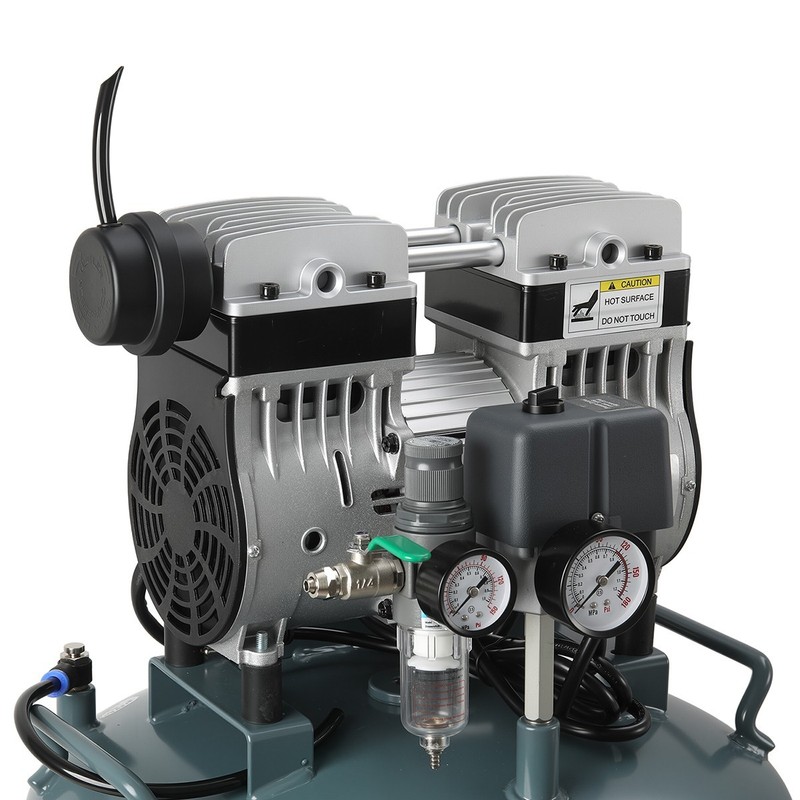 40L Portable Dental Air Compressor Oil Free Silent Air Pump 800W Air Tank Motor gallery