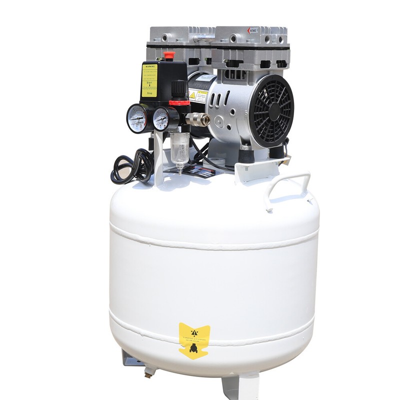 40Liter Portable Dental Air Compressor Oil Free Silent Air Pump 115PSI 110V/60HZ gallery