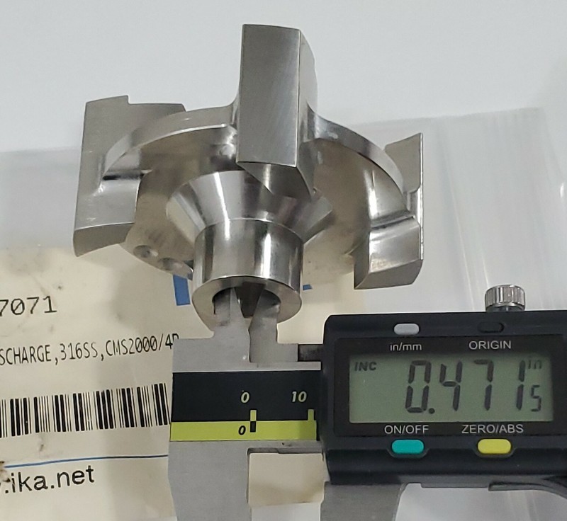 *PREOWNED* IKA R1057071 Rotor Discharge 316SS CMS2000/4P + Warranty! gallery