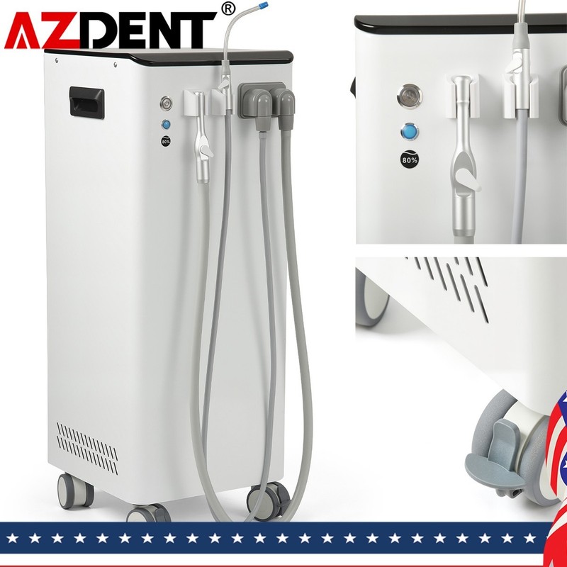Dental Mobile Suction Unit System Negative Pressure Pump High Volume CE FDA