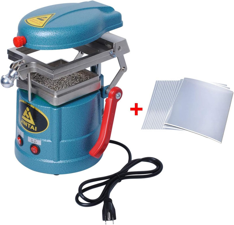Dental Vacuum Forming Machine 110V Molding Machine Lab with 15 Thermoforming Pla