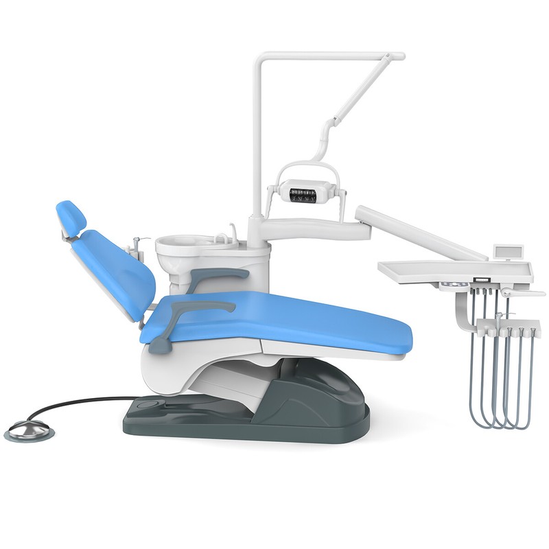 Dental Unit Chair Computer Controlled DC Motor /Silent Oil-Free Air Compressor gallery