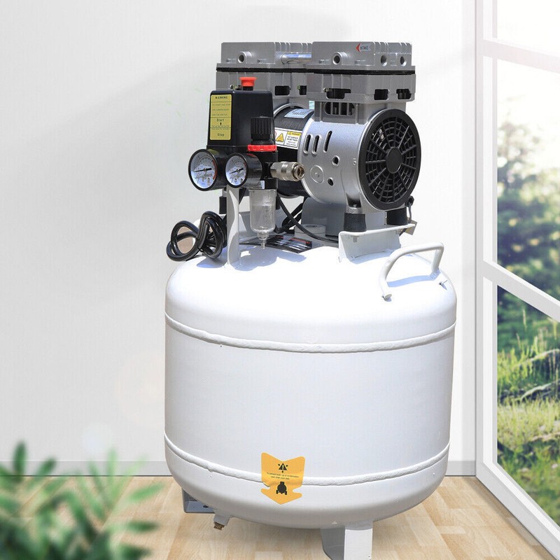 Dental Medical Air Compressor Silent Air Compressor Oilless 115PSI 0.75KW 110V gallery