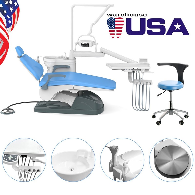 FDA Dental Unit Chair Computer Controlled/Suction System/Oil-Free Air Compressor gallery