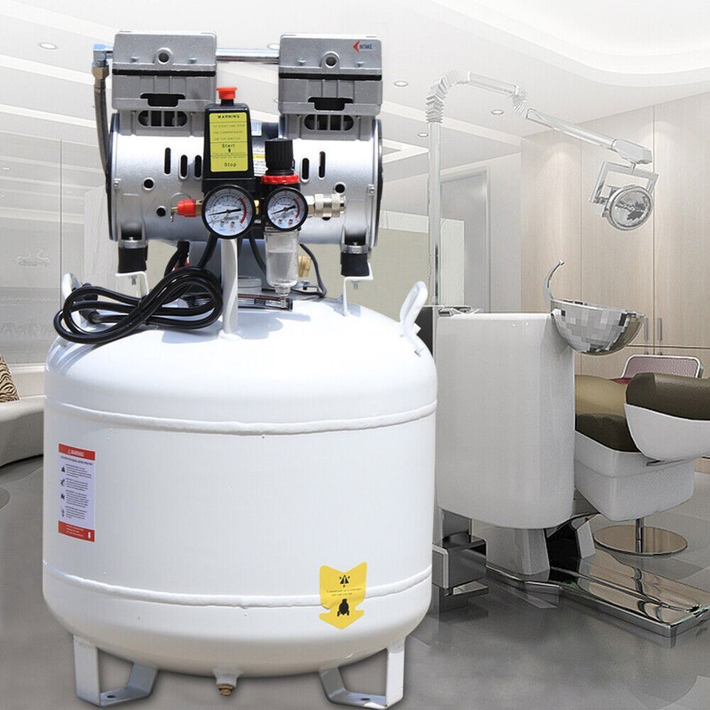 40L Dental Medical Air Compressor Silent Air Compressor Oilless 115PSI 0.75KW gallery