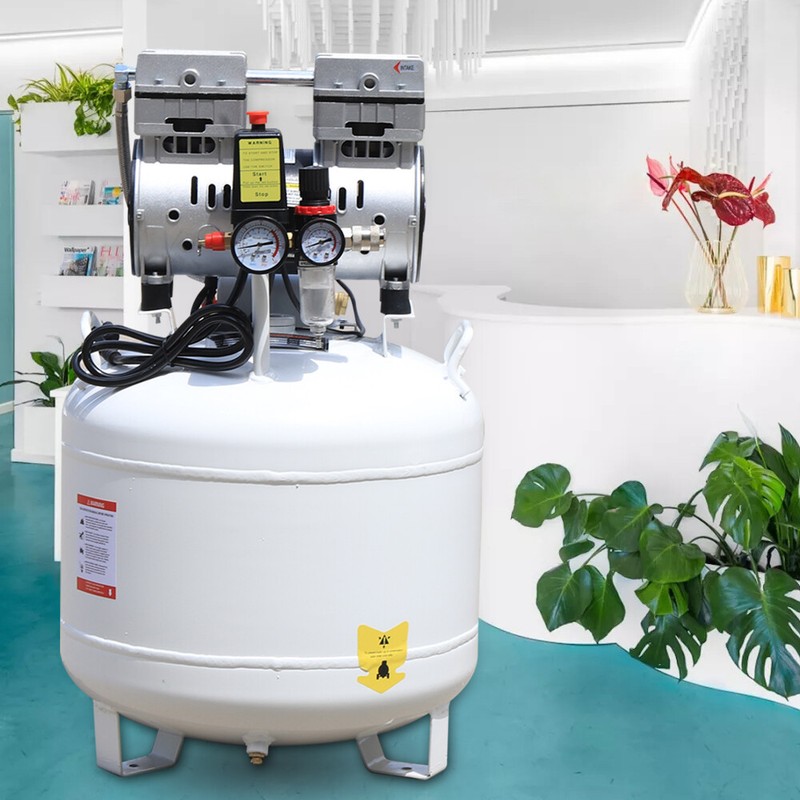 40L Portable Dental Air Compressor Oil Free Silent Air Pump 110V