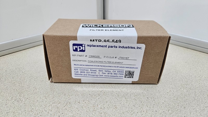 NEW, RPI CMK025 Coalescing Filter, Wilkerson, Dental Compressor, INV WH gallery