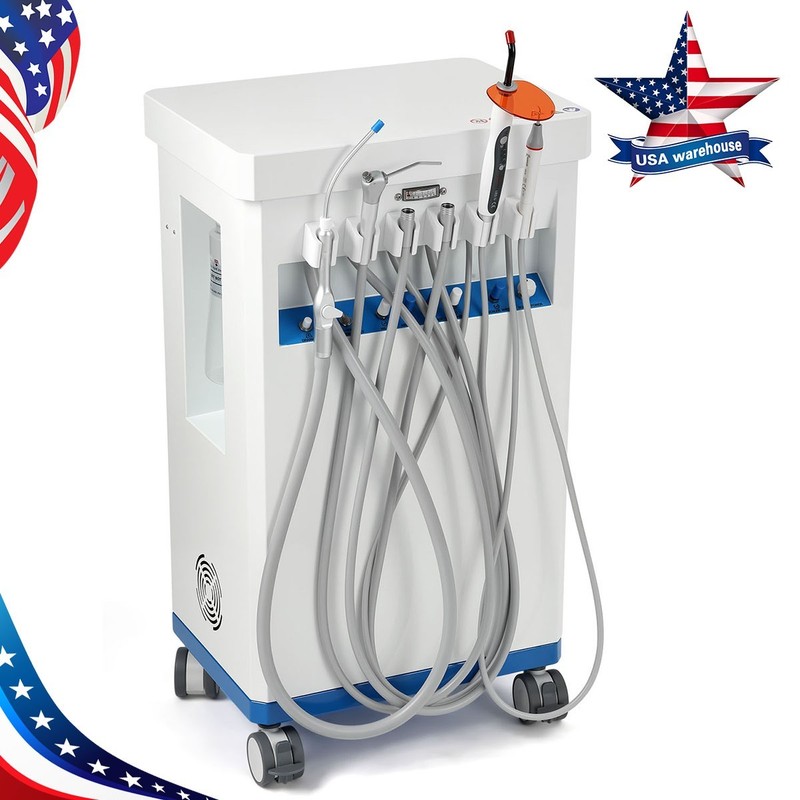 Dental Mobile Delivery Unit Turbine Cart /Air Compressor /Dental Suction System gallery
