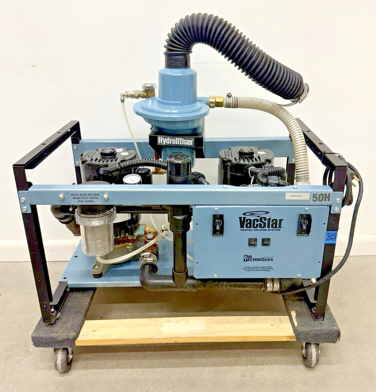 Air Techniques VacStar 50H Dual Wet Ring Vacuum System with HydroMiser