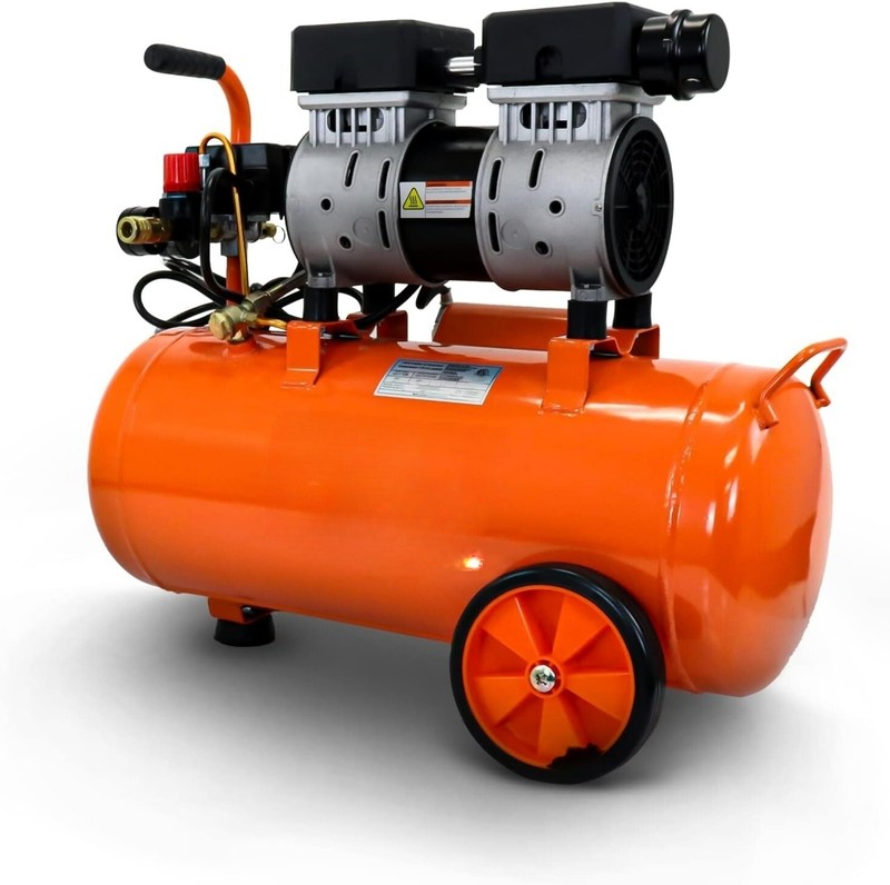 6 Gallon 1.5 HP Lab & Dental Air Compressor, Oil-Free, Fill In 80s, 25s Recovery gallery