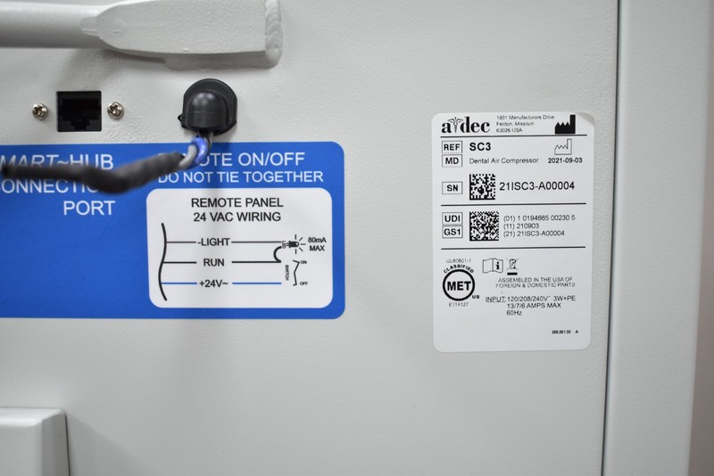 A-dec Adec Dental Air Compressor Model SC3 - Oil Free- 1-3 User GREAT DEAL New gallery