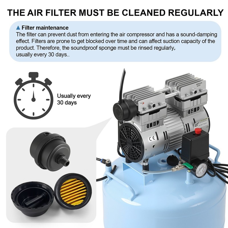 24L/40L Dental Silent Oil-Free Air Compressor Medical Pump /Chair+Turbine Unit gallery
