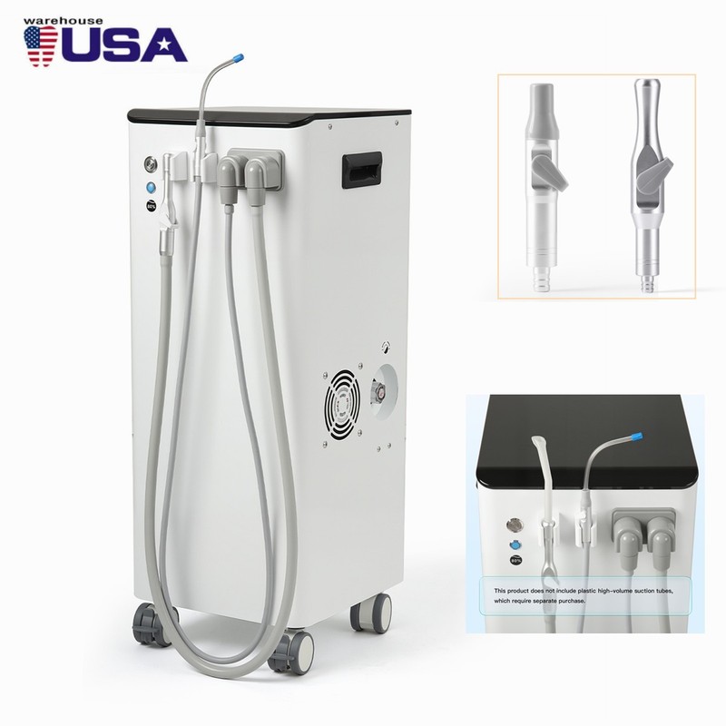 Portable Dental Suction System Mobile Vacuum Pump with Strong &Weak Suction