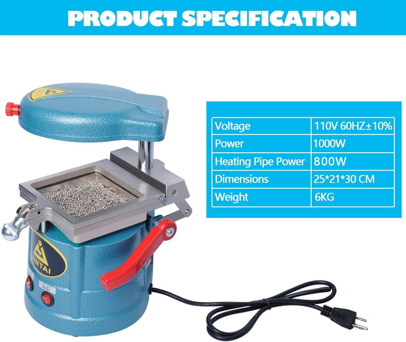 Dental Vacuum Forming Machine 110V Molding Machine Lab with 15 Thermoforming Pla gallery
