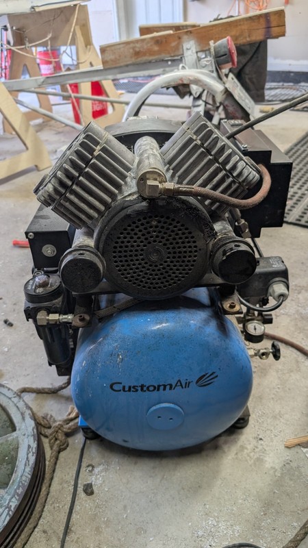 Jun-Air CustomAir Dental Air Compressor 2000-40BD2 Quiet 230V 40L Restored gallery