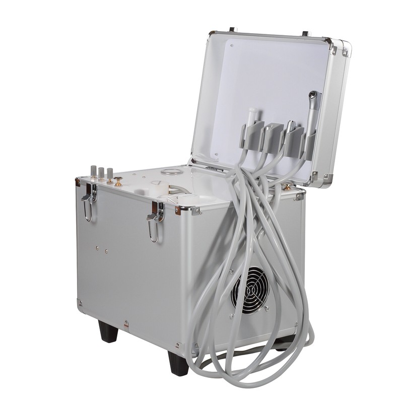 Portable Dental Unit with Air Compressor Surgery Turbine Units 4 Holes US gallery