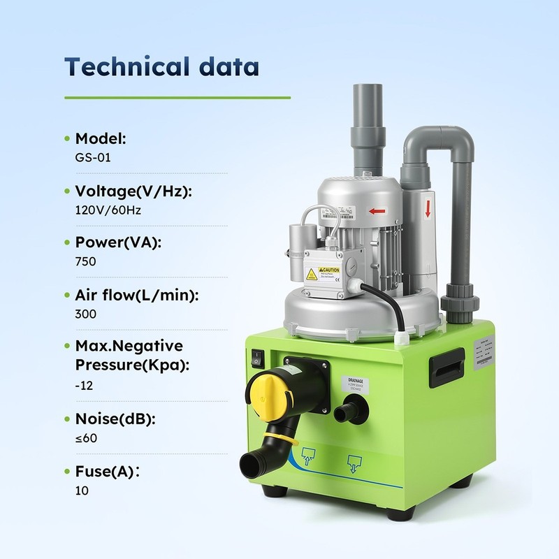 Dental Electric Suction Machine Vacuum System/Air Compressor Silent Oil-Free gallery