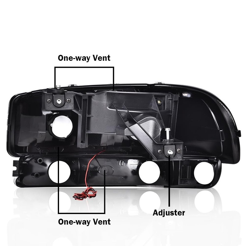 LED Headlights Assembly Pair GMC Yukon XL Sierra 1999-2007 Clear Lens Chrome gallery