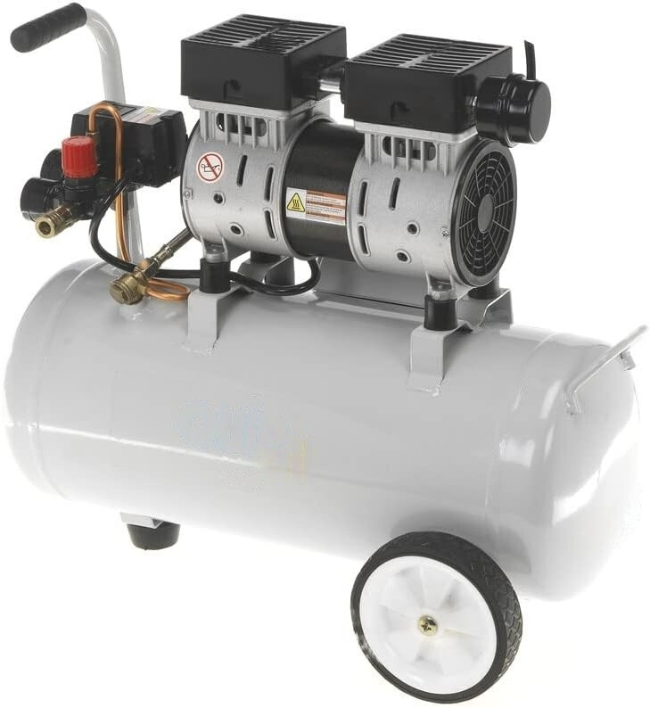 6 Gallon 1.5 HP Lab & Dental Air Compressor, Oil-Free, Fill In 80s, 25s Recovery gallery
