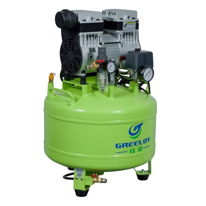 40L Dental Silent Oil Free Oilless Air Compressor Greeloy GA-81 800W 155L/min gallery