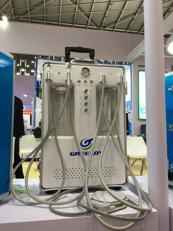 Greeloy 600W GU-P206S Dental Unit Air Compressor With Curing light & Scaler 2H gallery