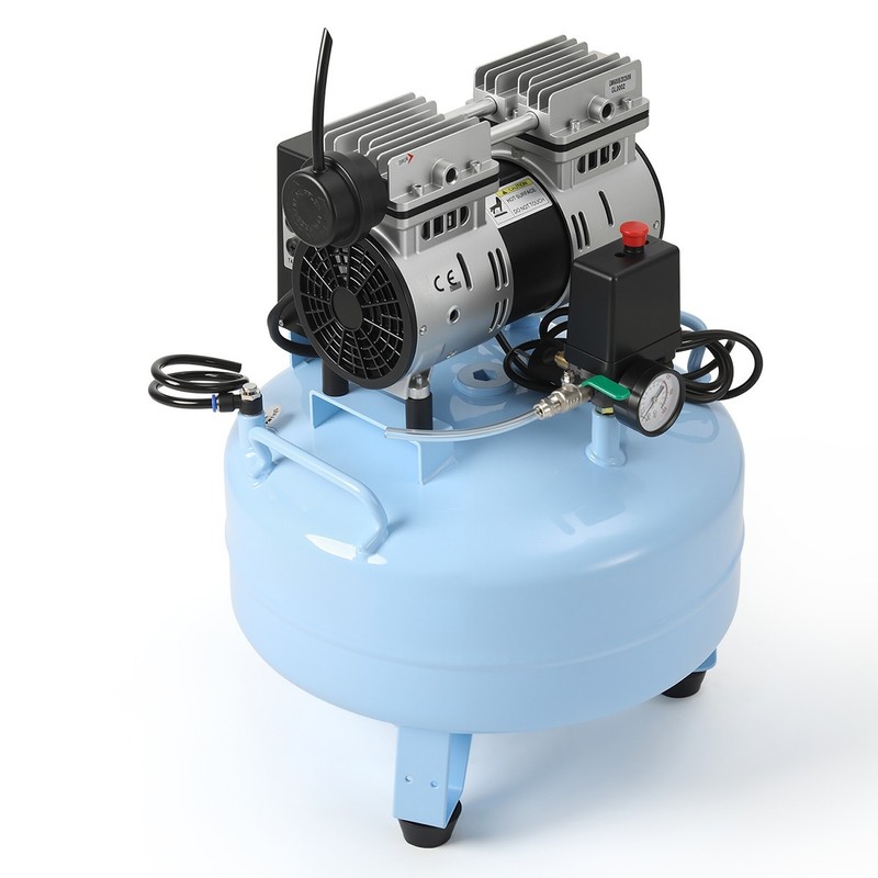 40L/24L Portable Dental Air Compressor Mobile Oil Free Silent Air Pump Anti-Rust gallery
