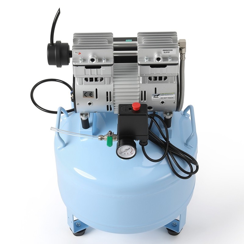 AZDENT 40L Portable Dental Air Compressor Unit Oil Free Silent Air Pump 155L/min gallery