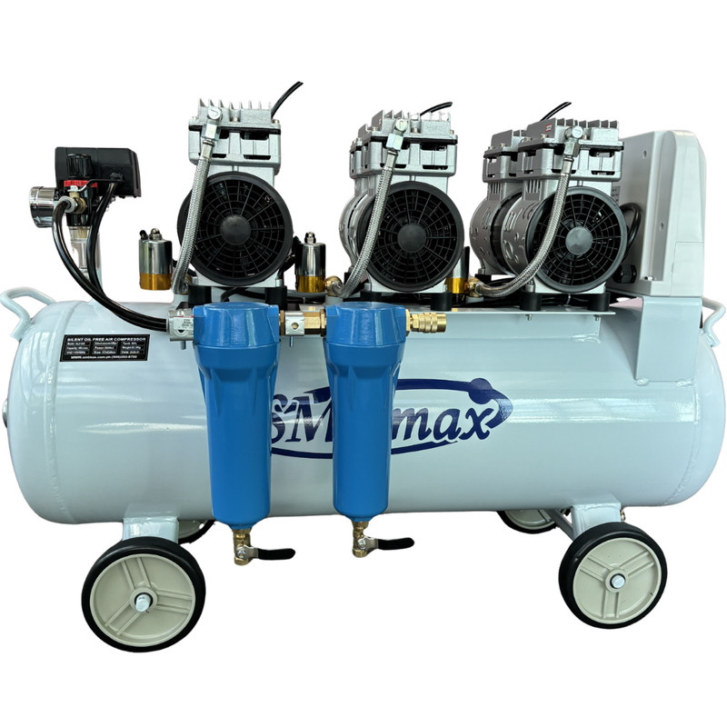 SMTmax Oil-Free Dental Air Compressor Quiet 3HP 2-Stage Dryer 110V gallery