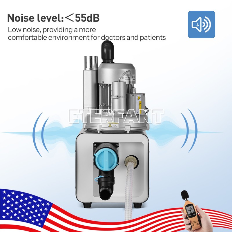 Dental Electric Semi-Dry Type Suction Machine Vacuum System DE101 600L/min gallery