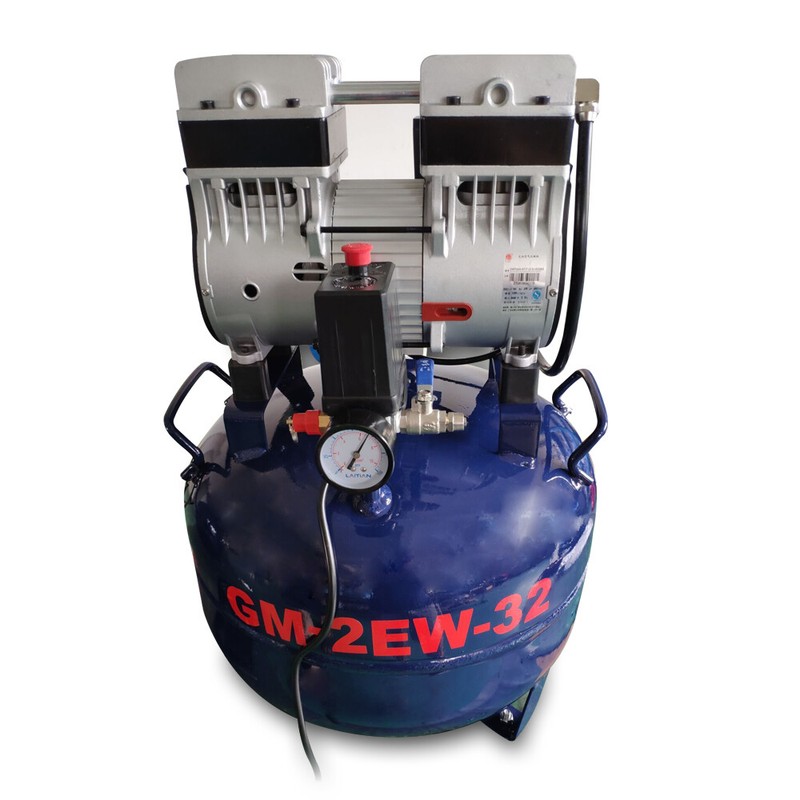 32L Dental Oil-Free Air Compressor Silent Medical Pump Low Noise 110V 850W USA gallery