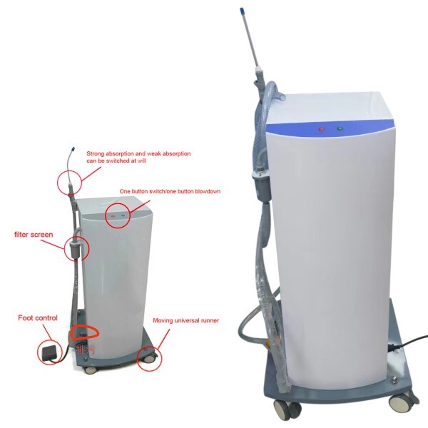 Dental 280W Clinic Vacuum Suction System Mobile Suction Pump Machine FM-370X gallery