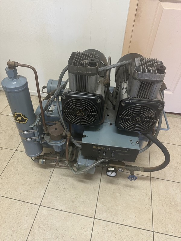 An Air Star doual motors, Oil Free Denatal office compresor gallery