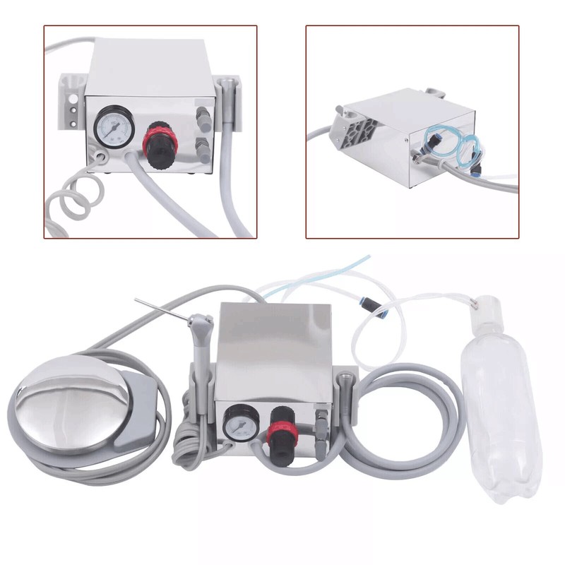Dental Portable Turbine Unit Air Compressor 4H/2H+3-way Syringe for Dental Chair