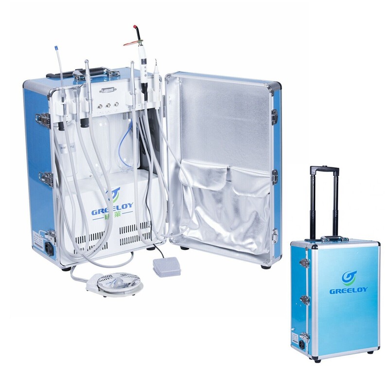Greeloy 600W Dental Delivery Unit with Air Compressor All in One 4 Hole GU-P206 gallery