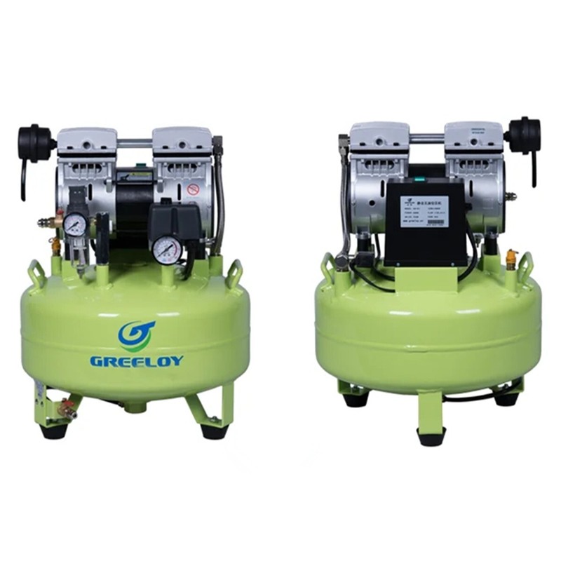 600W Portable Oil Free Dental Air Compressor with 24L Tank for One Chair GA-61 gallery