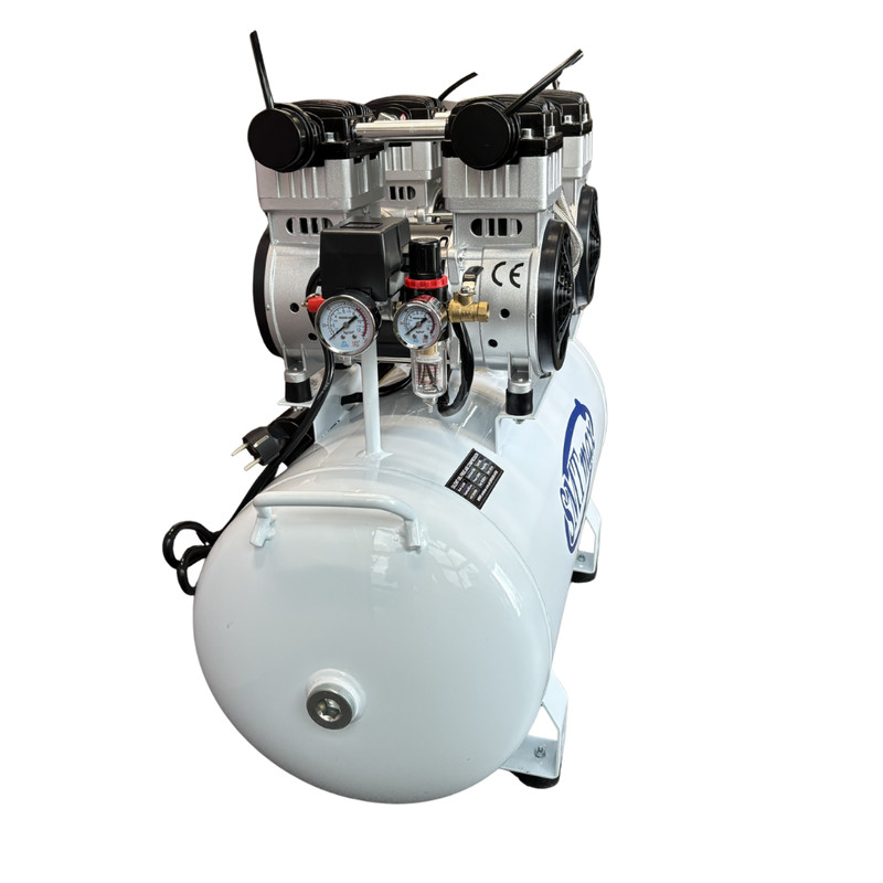 SMTmax SL-240 Dental Air Compressor 3HP Oil-Free 18Gal 220V Quiet gallery