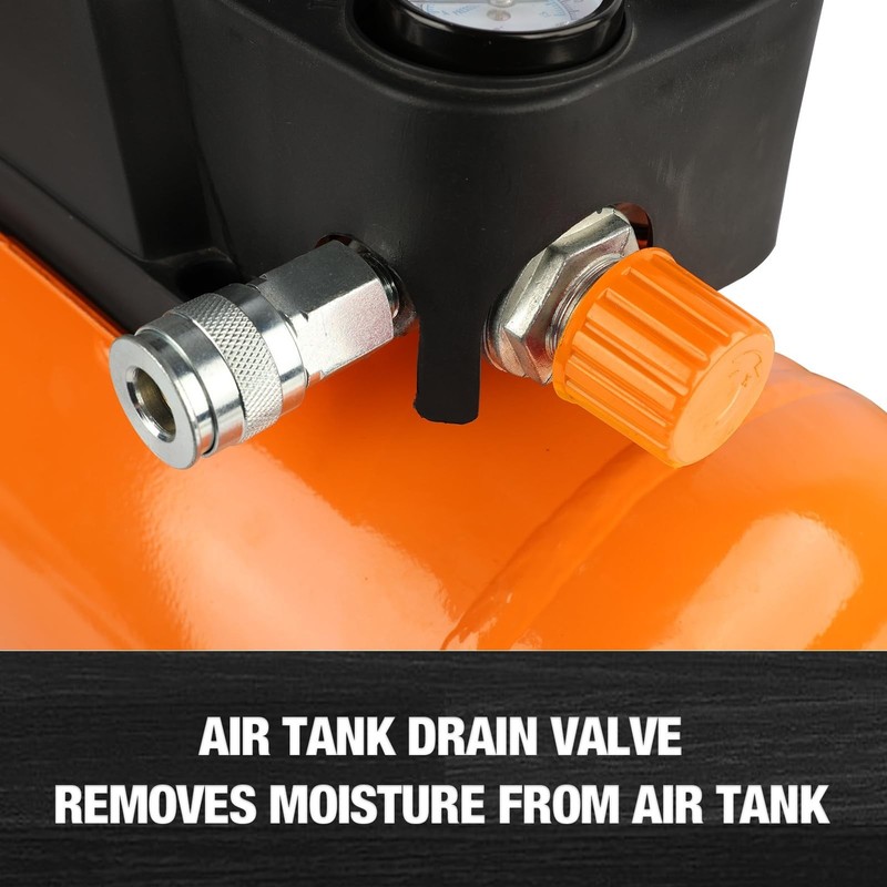 FORNAX 3 Gallon Portable Air Compressor, 110 PSI Hot Dog Air Compressor, Oil ... gallery