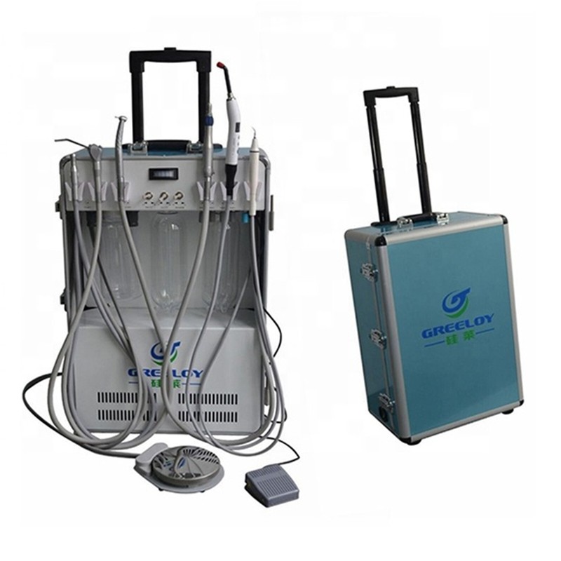 2H Multi-function Portable Dental Unit with Air Compressor+Curing Light GU-P206 gallery