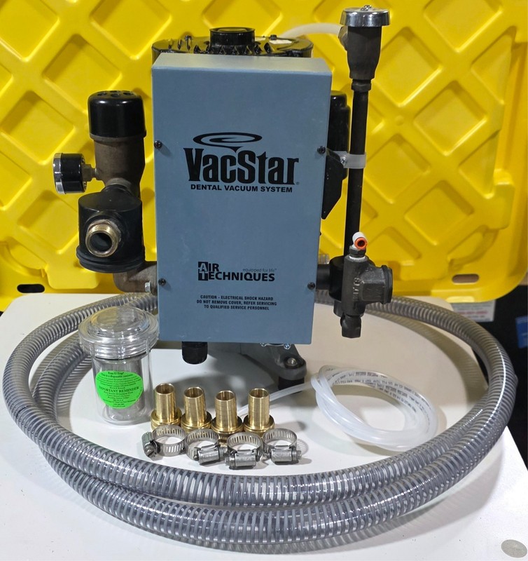Air Techniques VacStar 20 Dental Vacuum System S/n 208983 with install kit