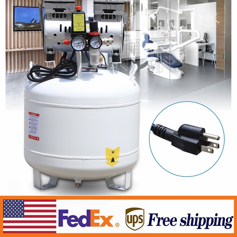 40L Dental Medical Air Compressor Silent Air Compressor Oilless 115PSI