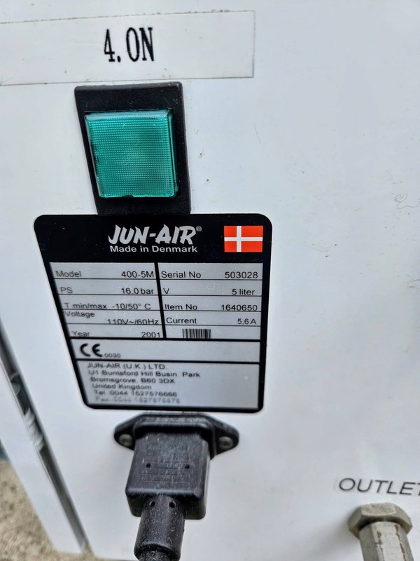 JUN-AIR™ 400-5M 5Litre Quiet Oil-less LAB AIR Compressor 90DAYWARRANTY FREESHIP gallery
