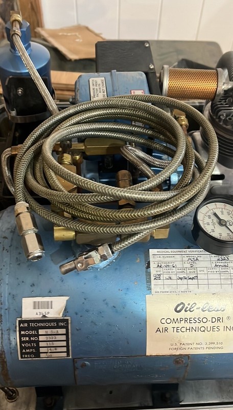 Air Techniques Oil-Less Compresso-Dri Model M5A 115V Dental Air Compressor gallery