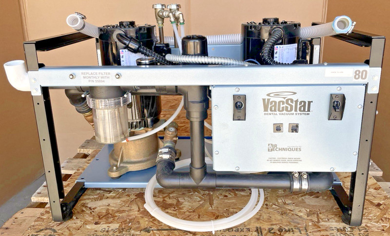 Air Techniques VacStar 80 VS80 Wet-Ring Vacuum Suction Pump-7 Simultaneous Users