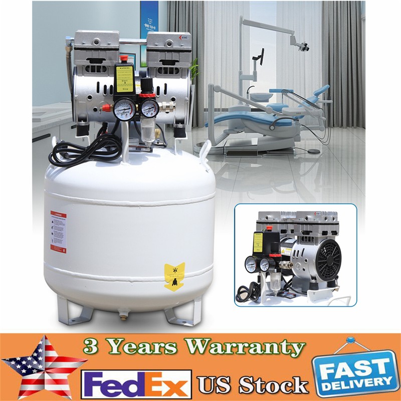 40L Dental Medical Silent Air Compressor 115PSI Oilless Airpress Tool