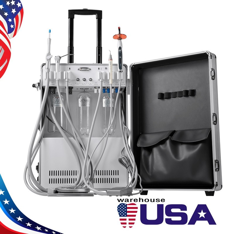 Portable Dental Delivery Unit Air Compressor Strong suction for dear friend gallery