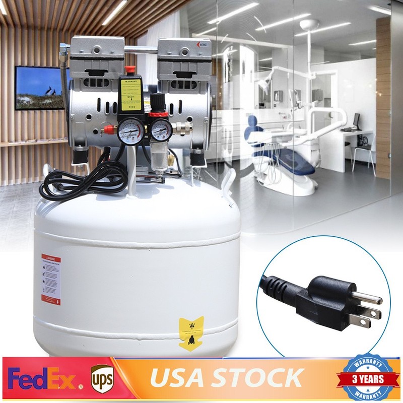 115PSI 40L Dental Medical Air Compressor Silent Air Compressor Oilless